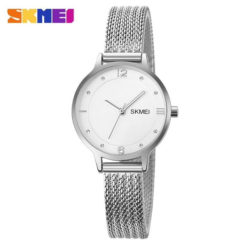 

SKMEI Brand Women's Quartz Wrist Watch High-End Stainless Steel Watchbands 30m Waterproof Fashion Women Watch Relogio Masculino