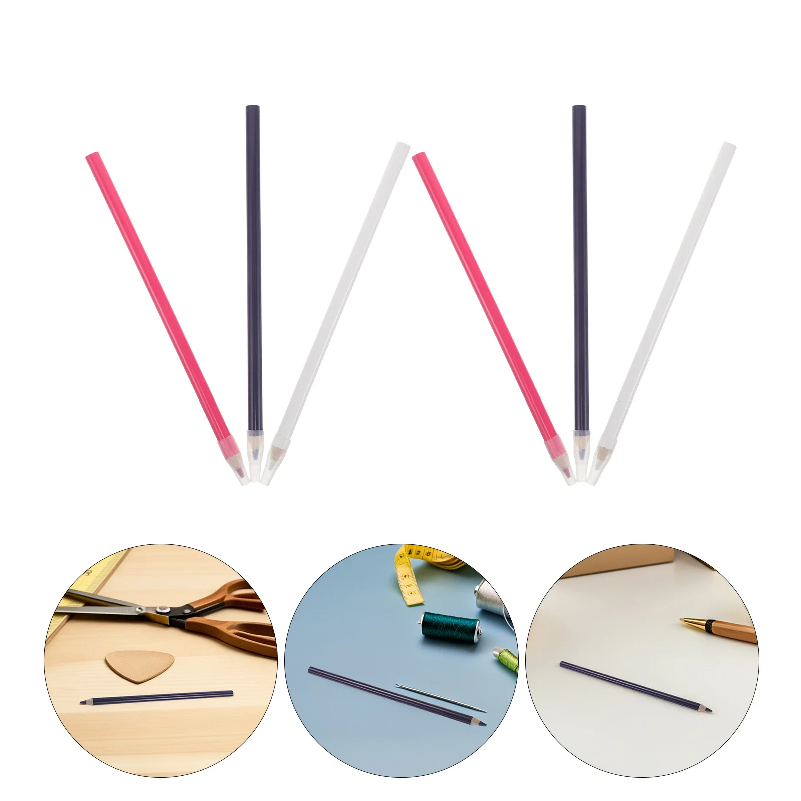

12Pcs Washable Fabric Marking Pens Colored Tailor Pencil for Clothing Design Sewing Seam Marker Quilting Scrapbooking DIY Crafts