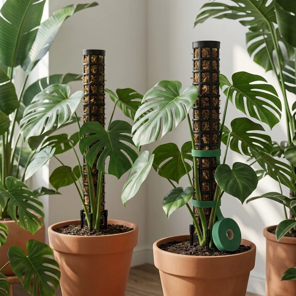 Plant Support Stakes for Climbing Plants Made from Long-Lasting Plastic Suitable for Soil Burial and Continuous Outdoor Exposure