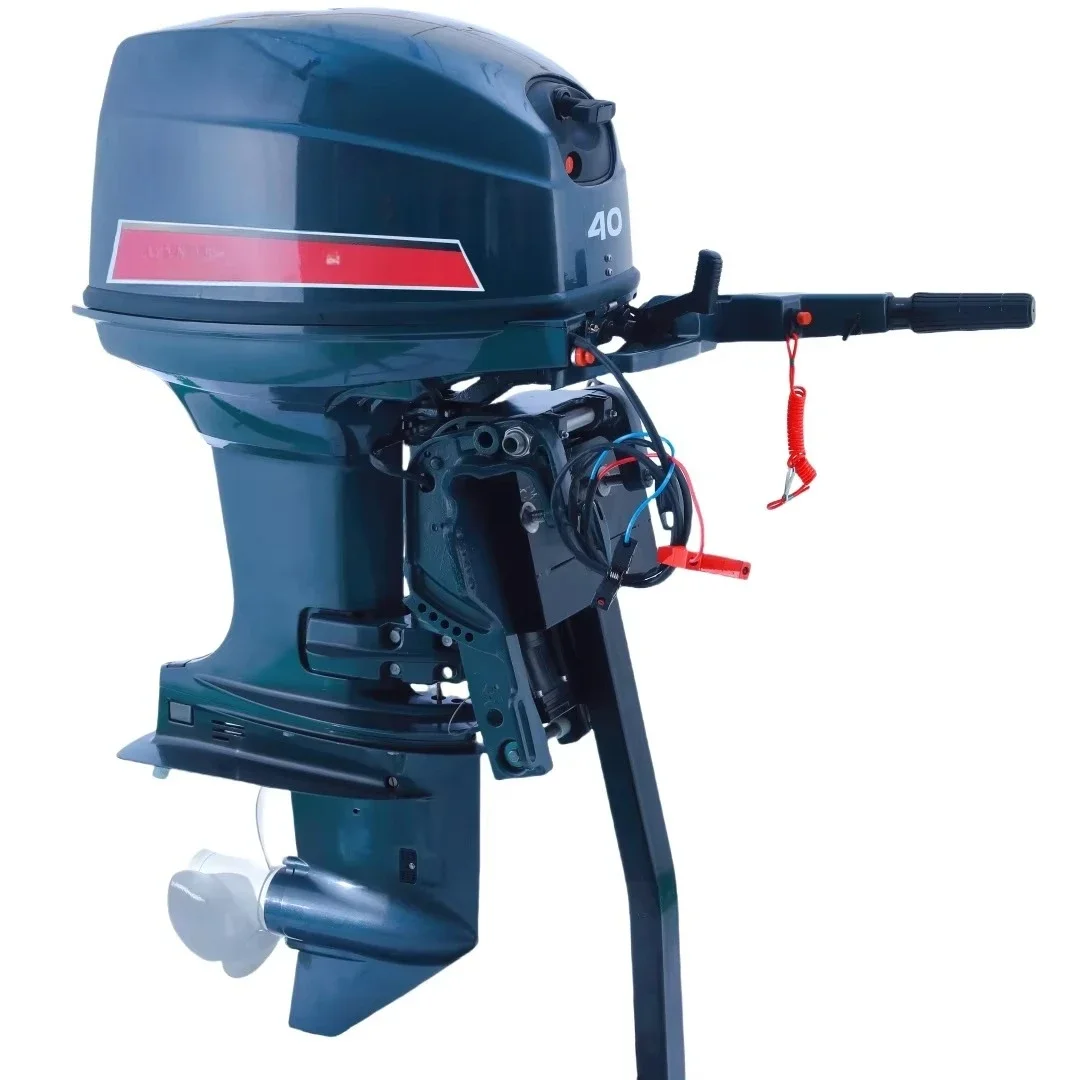 2 Stroke 40hp  Outboard Motors Boat  Engine with Electric Hydraulic PowerTrim Tilt Compatible with Original