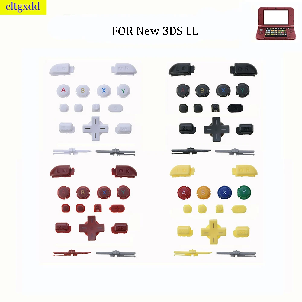 

1 set FOR NEW 3DS XL LL full button replacement ABXY L R ZL ZR D-pad main power button FOR NEW 3DSXL NEW 3DSLL console power