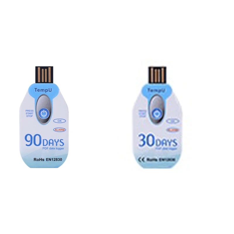 Rapporto PDF porta USB 10000 punti registratore di dati di temperatura USB uso usa e getta della catena del freddo