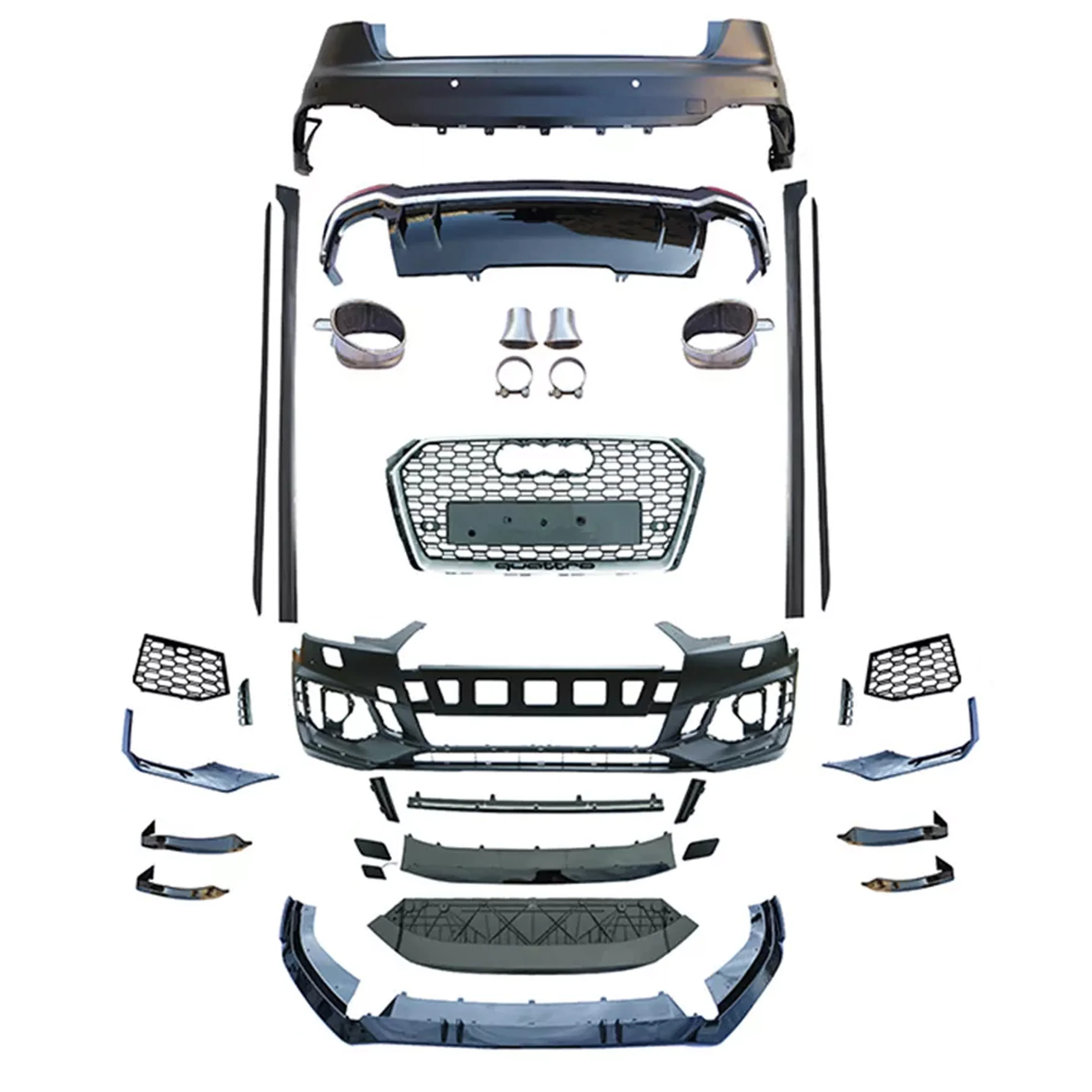 BBmart Other Auto Parts Body Kit Frpnt Bumper For Audi All Series Model Q5 A4 B7 A6 C6 A7 A3 8P A8 Q3