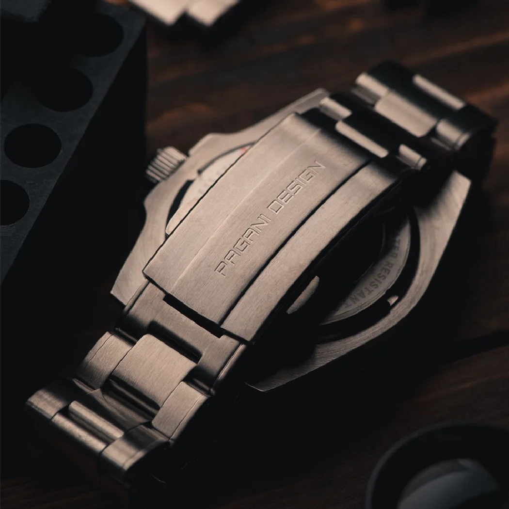 PAGANI DESIGN-Reloj de pulsera mecánico superluminoso para hombre, con bisel de cerámica, cristal de zafiro, automático, masculino