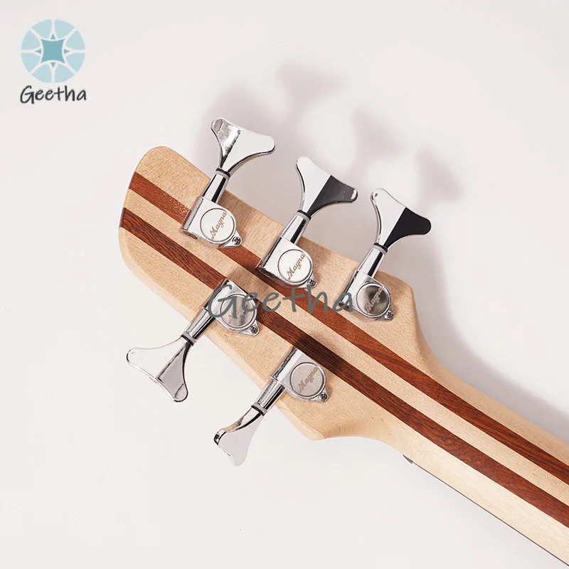 5 Strings Electric Bass Battery Customized Neck Thru Body Active Pickup 5string 24 Frets Vintage Classical Basses