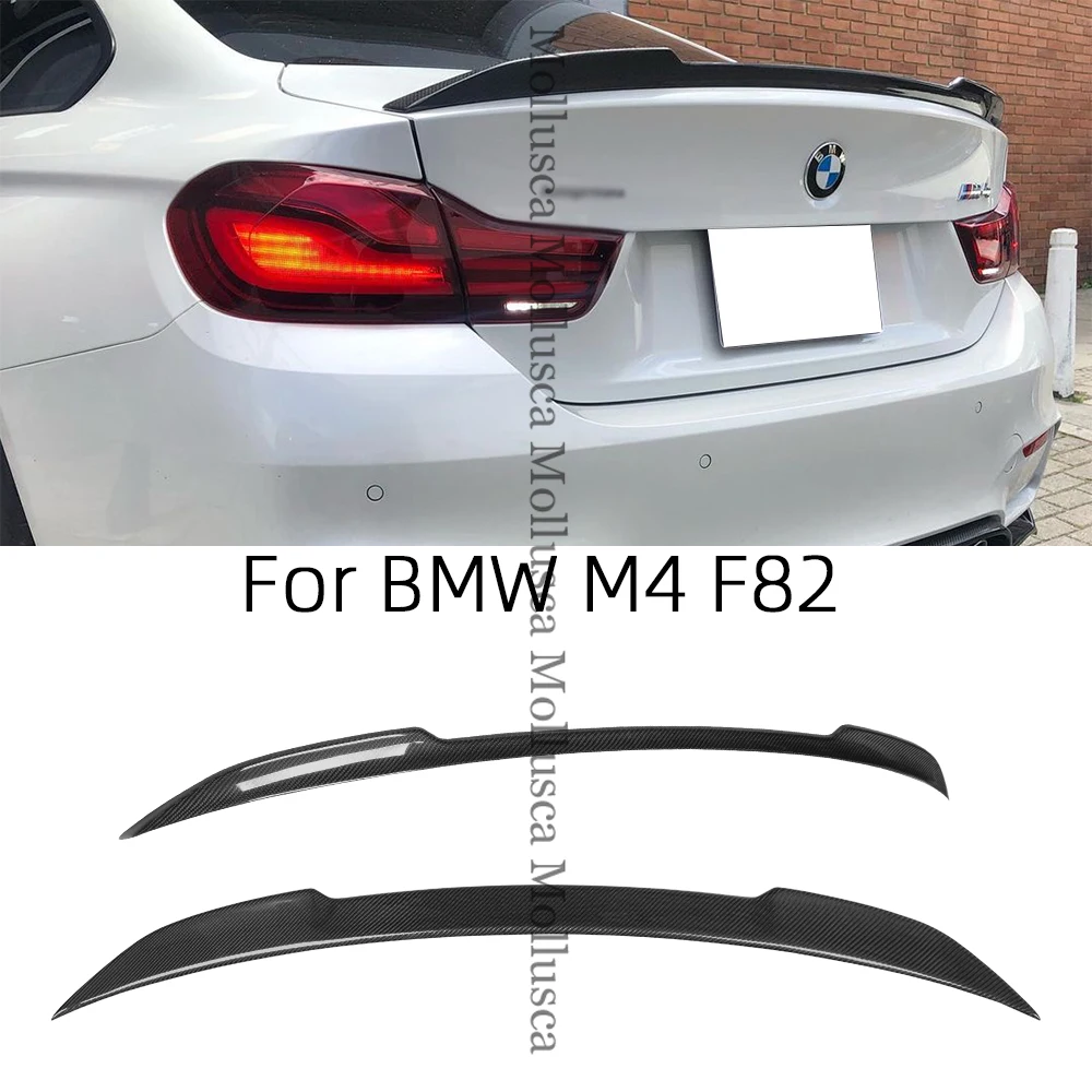 

For BMW M4 F82 CS Style Carbon fiber Rear Spoiler Trunk wing 2014-2020 FRP honeycomb Forged