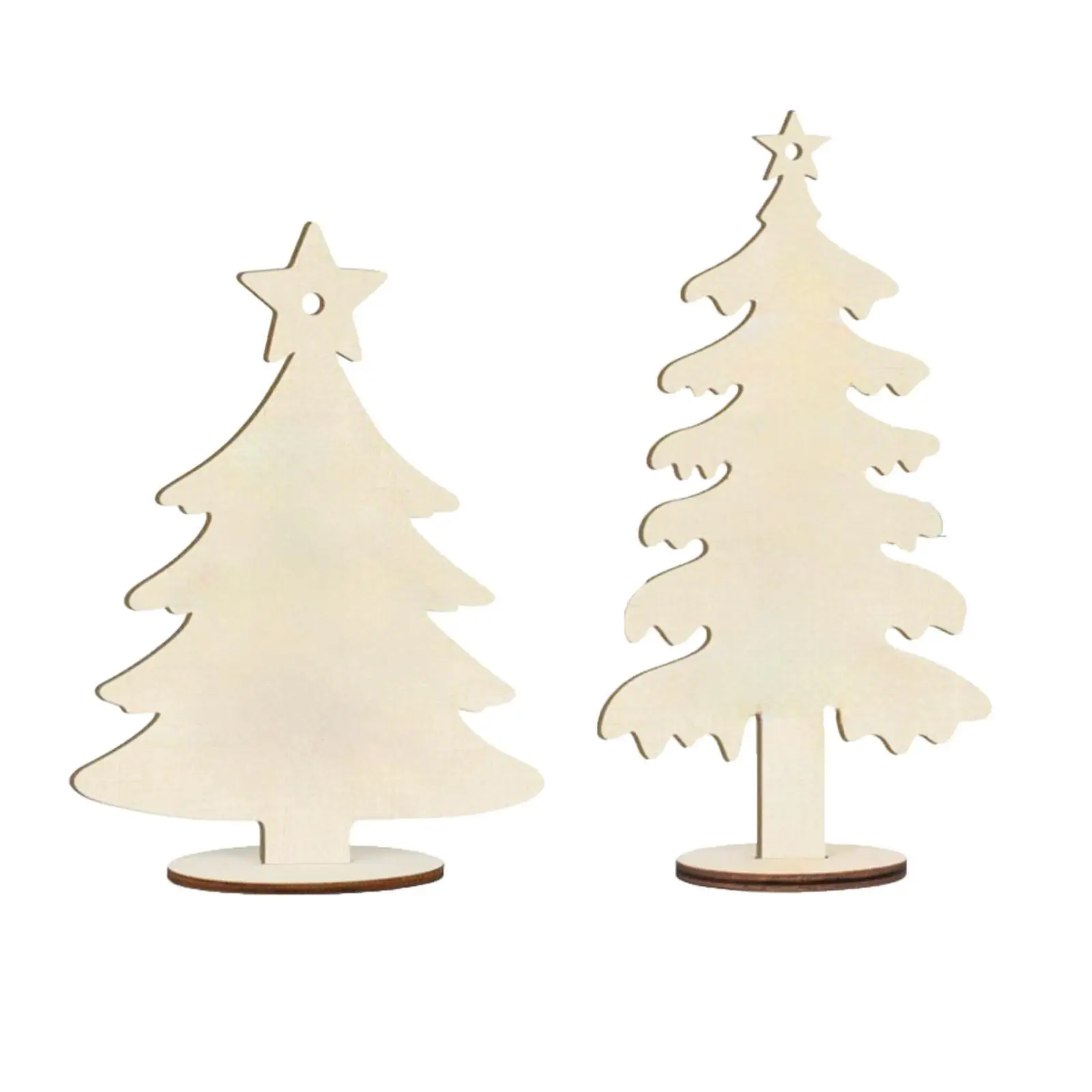 แผ่นไม้ตัดรูปต้นคริสต์มาส 10 ชิ้น ป้ายติดโต๊ะ งานฝีมือ DIY เครื่องประดับตกแต่งต้นคริสต์มาสแบบแขวน ชิ้นไม้เปล่าสำหรับทำที่คั่นหนังสือและงาน DIY