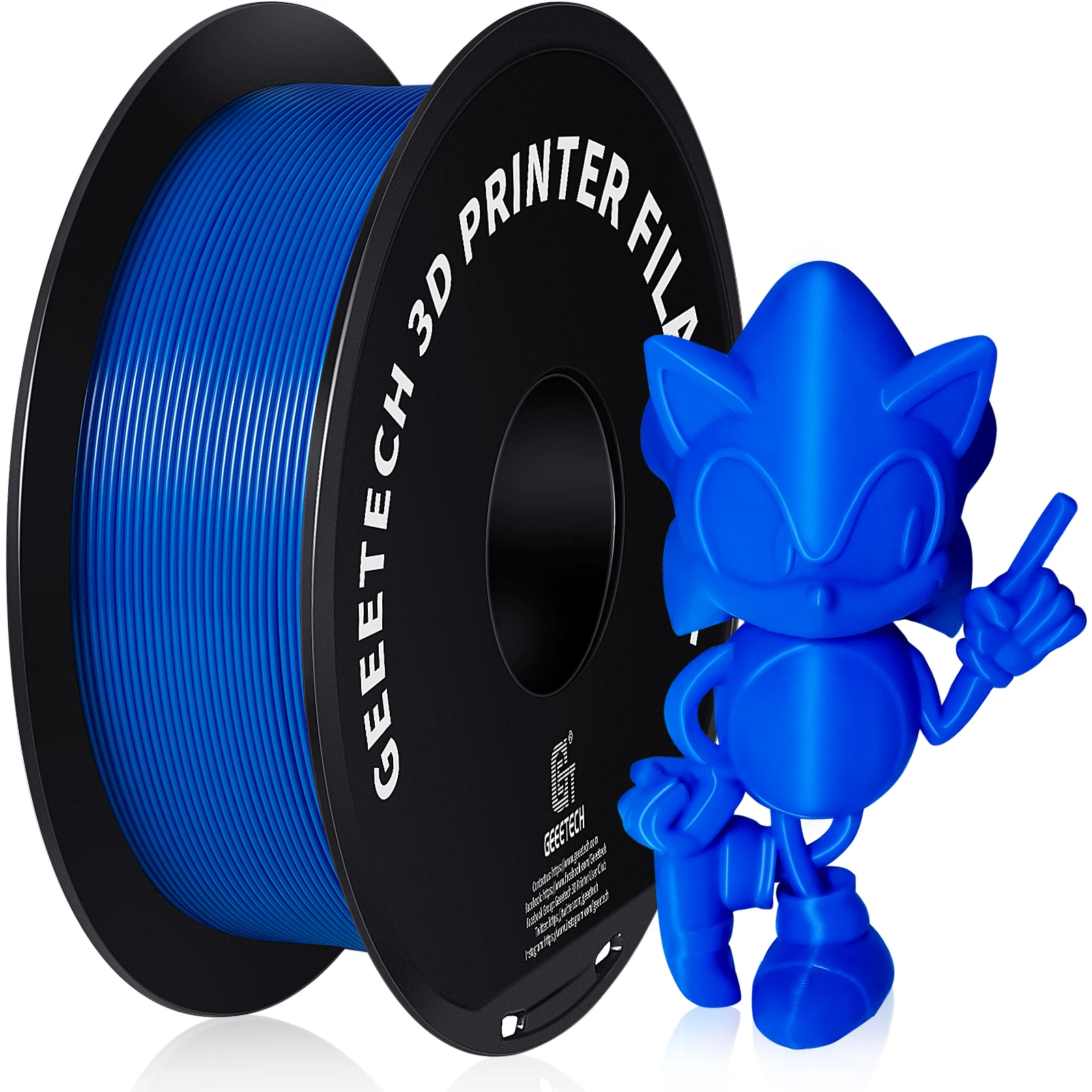 GEEETECH PETG Filament 1KG 1.75mm ±0.03mm For 3D Printer,1KG (2.2LBS) 3D Printing Fast Shipping,Vacuum packing, Tangle-Free