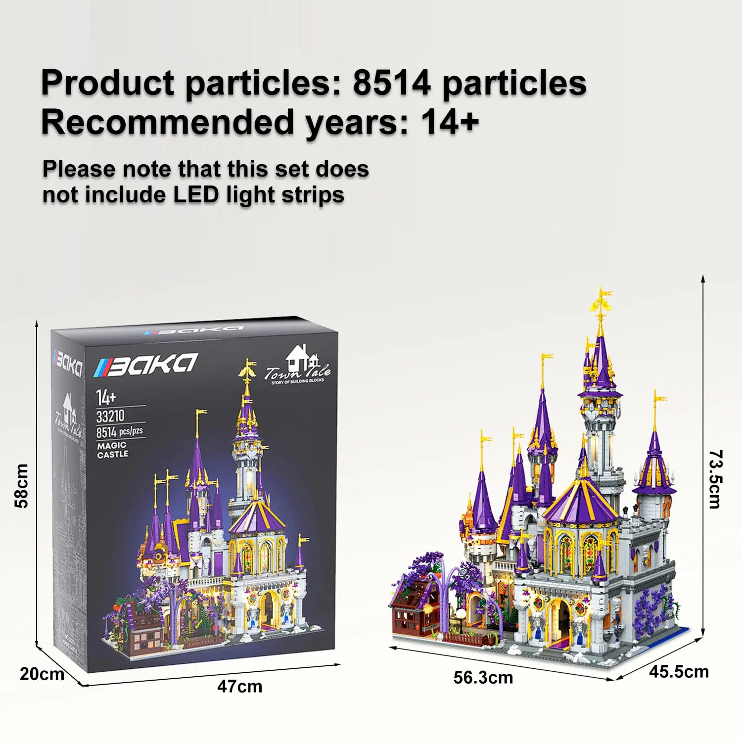 8510Pcs Magic Dream Castle Toys Houses Town Building Blocks Model Kit MOC Modular Architecture Building Set Ideas Gift for Adult