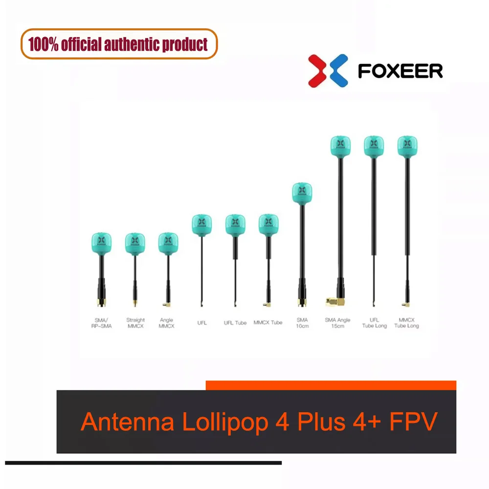 

2 шт. антенны Foxeer Lollipop 4 Plus 4+ FPV 5.8G 2.6dBi RHCP SMA RPSMA UFL MMCX FPV Omni LDS для FPV-дронов