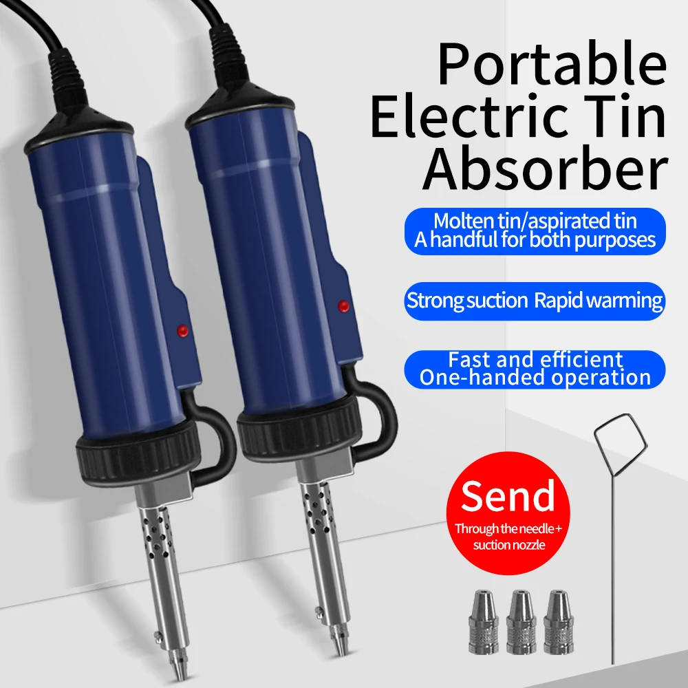 For Automatic Electric Vacuum Solder Sucker: Portable Tin Removal Pump with Eu Plug, Electric Soldering Repair Tool