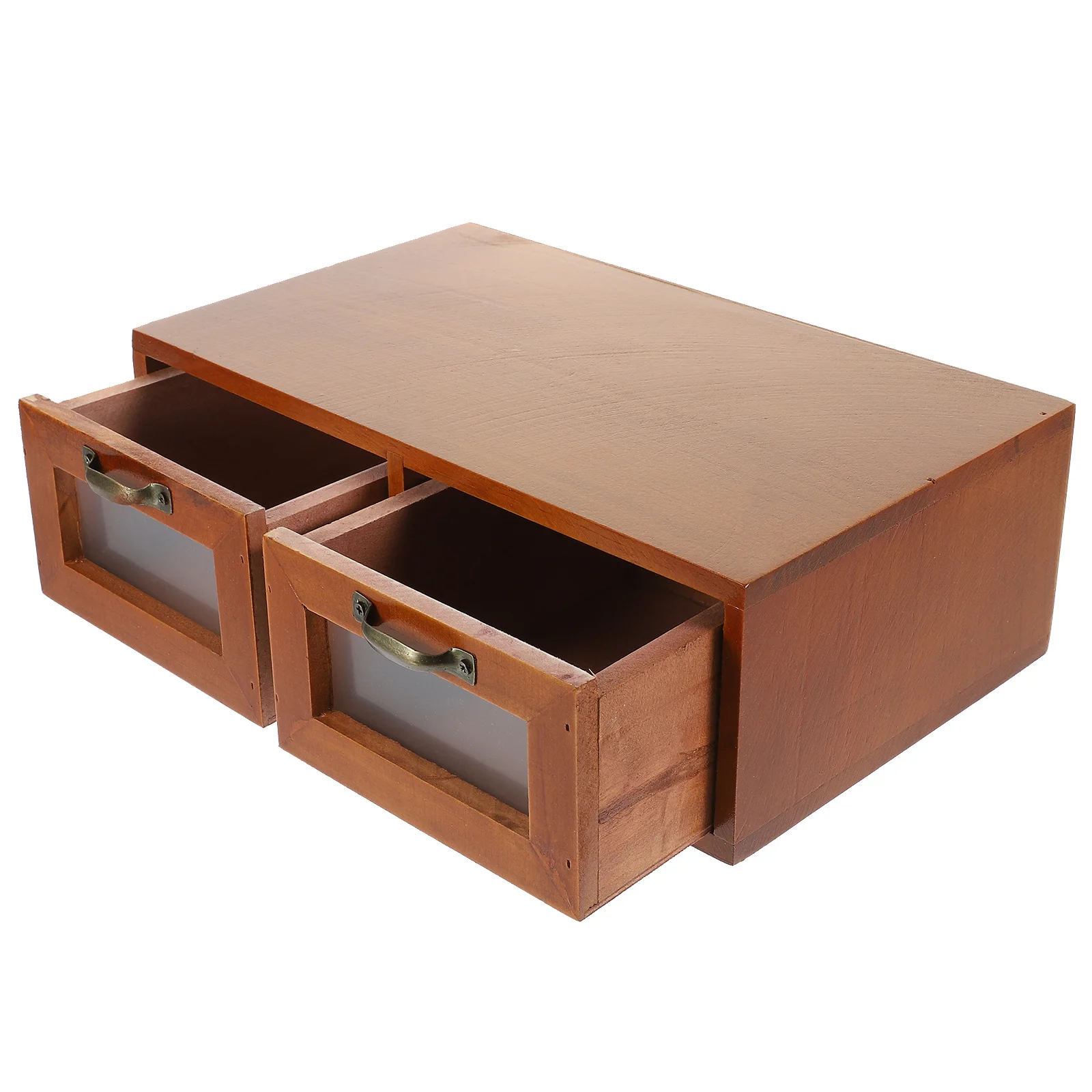 

Wooden Desk Organizer Drawer Style Storage Box For Bedroom Bathroom Vanity Desktop Makeup Stationery Office Holder