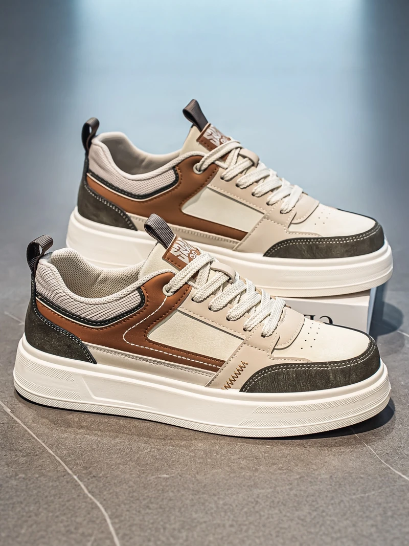 

Men's Casual Thick Bottom Sports Shoes 2026 New Style Outdoor Work Shoes Anti-Slip Leisure All-Match Men's Fashion Footwear