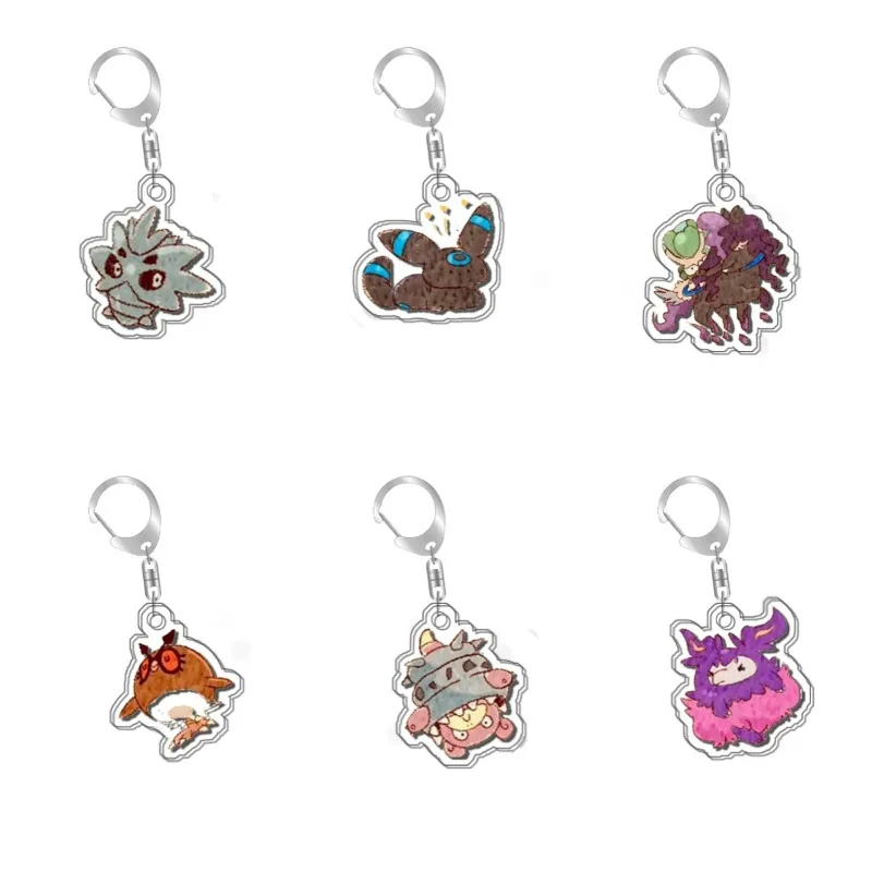 

Оригинальный акриловый брелок-подвеска Pineco: Умбреон, Спектриер, Хутхут, Слоукинг, Вуллу — милые мультяшные аниме-персонажи, ручная работа, подарок