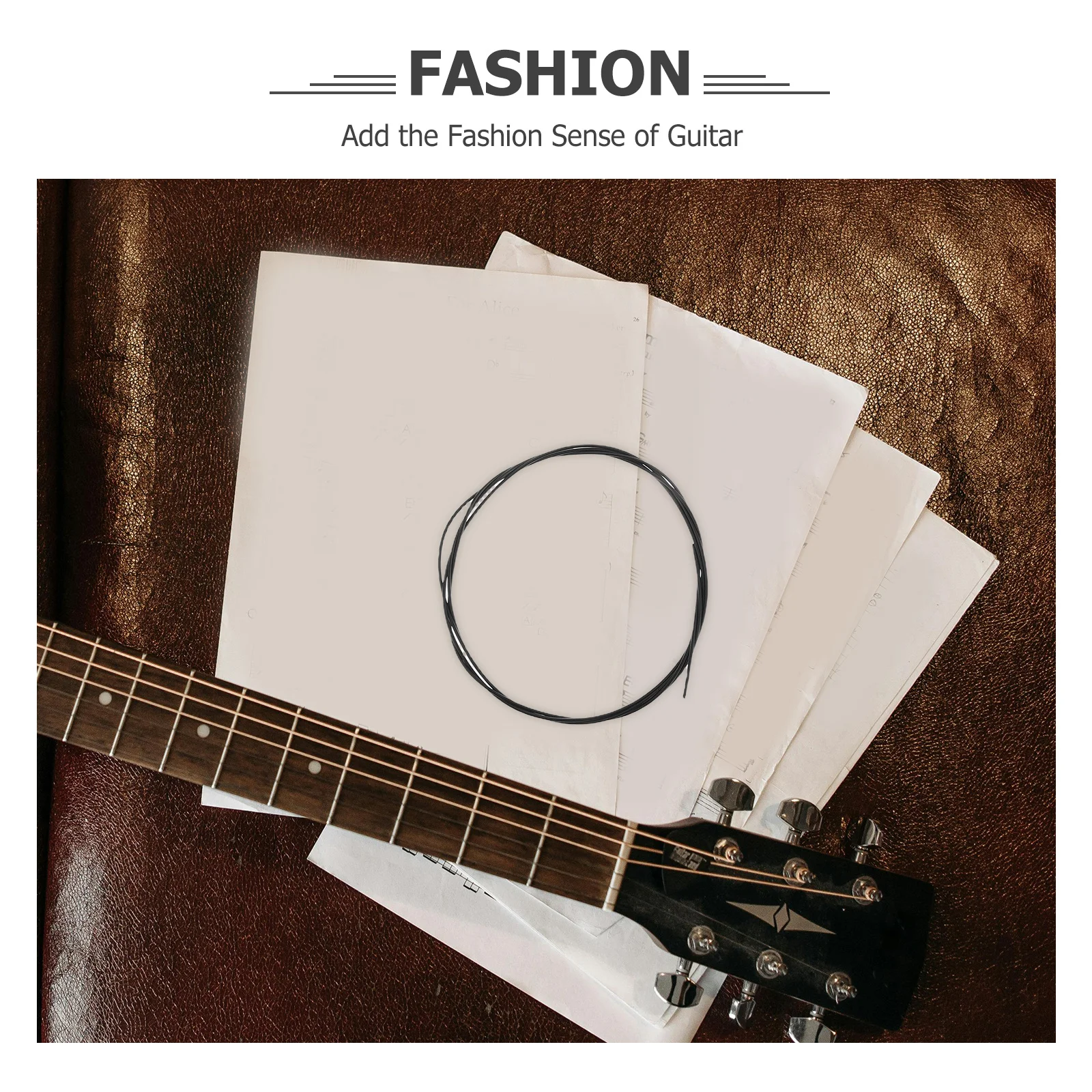 6 قطع من أوتار الجيتار الكلاسيكية الملونة والمتينة وتدوم طويلاً ومجموعة استبدال أداء ممارسة الجيتار الصوتي #6