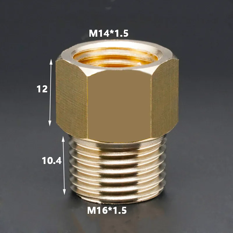 M14 M16 Metric Female To Male Thread Brass Pipe Fitting Coupler Connector Adapter