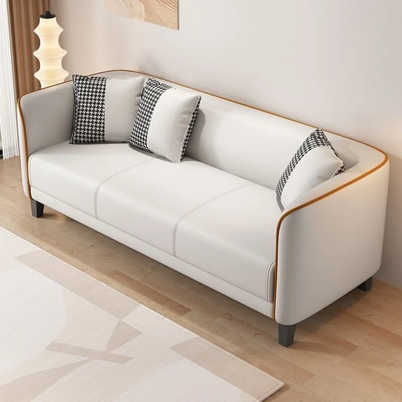 

Sofa small apartment rental house small sofa light luxury living room home simple modern apartment double technology cloth sofa