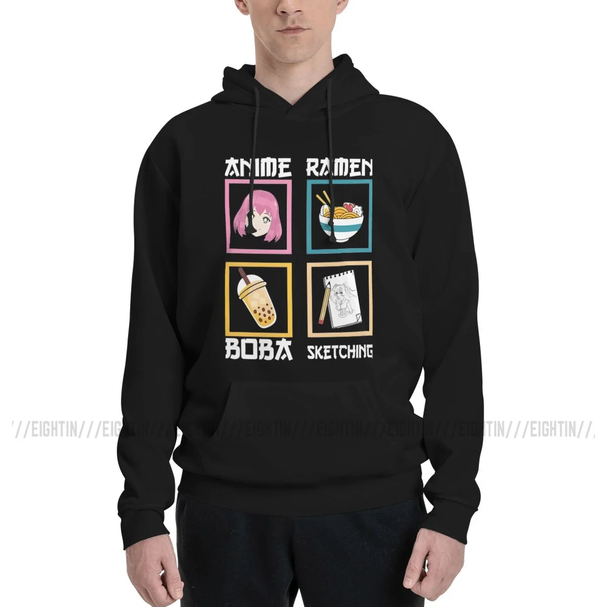 Amazing Hoodies Couple Thin Fleece Sweatshirt Man Spy X Family Anime Ramen Boba Sketching Cotton Sweatshirt Street Hoodie Shirt