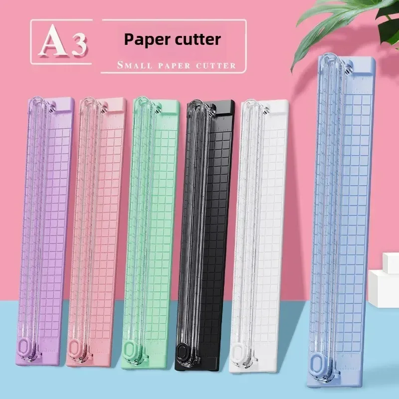 Lightweight A3A4 Paper Cutter Trimmer A3 Bidirectional Cutting Paper Cutter with Pull-out Ruler for School, Home, and Office Use