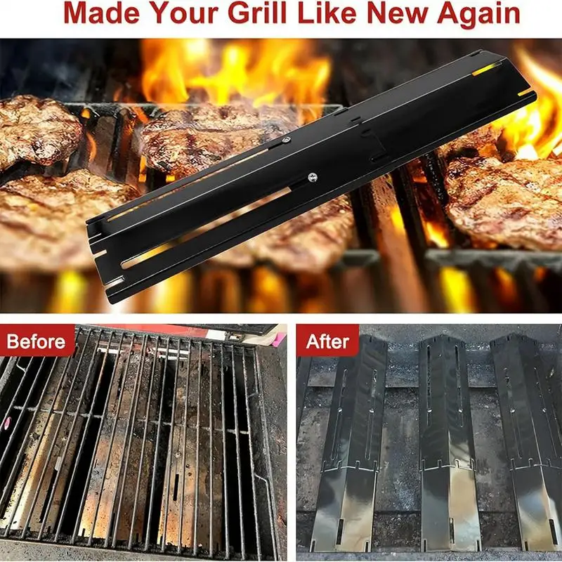 Placa de calor para parrilla de Gas para barbacoa, domador de llama ajustable para parrilla de Gas, pieza de repuesto, placa de calor de acero inoxidable para Picnic al aire libre
