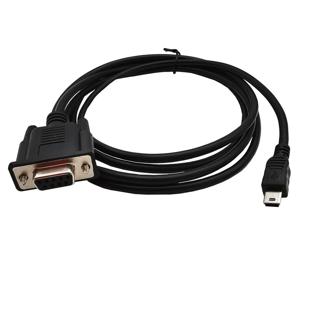 JavicTech 1.8m Mini USB2.0 Male to RS232 DB9 9 Pin Female Adapter Entension Leads Cable Connector DB9 9pin To Mini USB 5pin