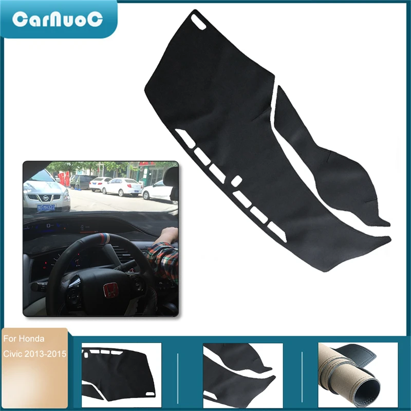 

Car Dashboard Cover Dash Mat Pad ForHONDA CIVIC 2013-2015 Years Dashmat Auto Non-slip Sunshade Pad Carpet Accessories