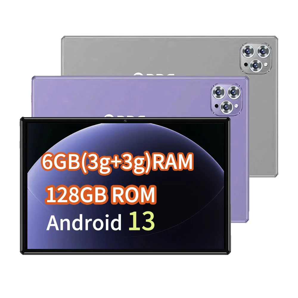 10.1-inch Android 13 Tablet, 6GB+128GB, Octa Core CPU, Supports Dual Cameras 5MP+13MP, Dual SIM Cards,6000mAh Battery