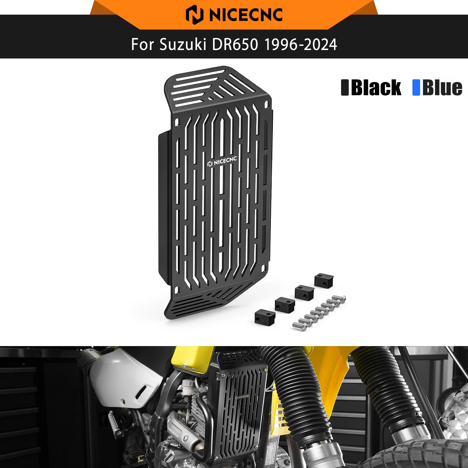

NICECNC Radiator Guard / Oil Cooler Guard For Suzuki DR650 S SE 1996-2025 DR650S DR650SE 2025 DR650 2024 2023 2022 2021 2020