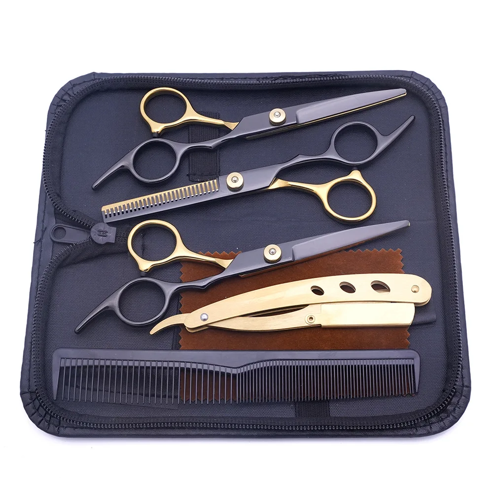

Hair Scissors Set - Thinning & Texturing Shears Barber Tools for Styling, Cutting, Layered Hair