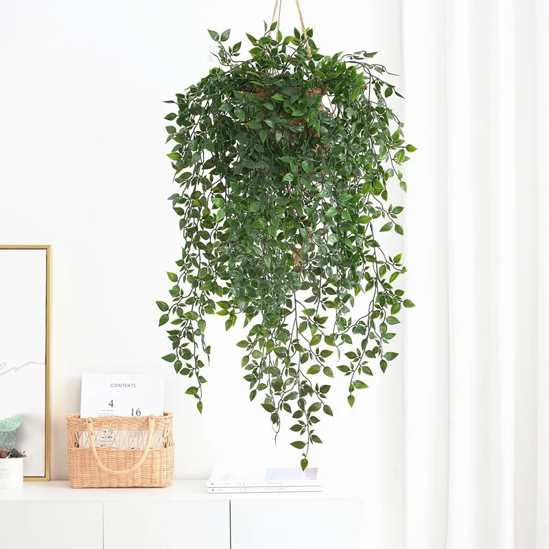 95cm Artificial plant wall hanging Vines datura rattan Fake Plants Plastic Leaf Grass Wedding Decoration Living Room Decoration