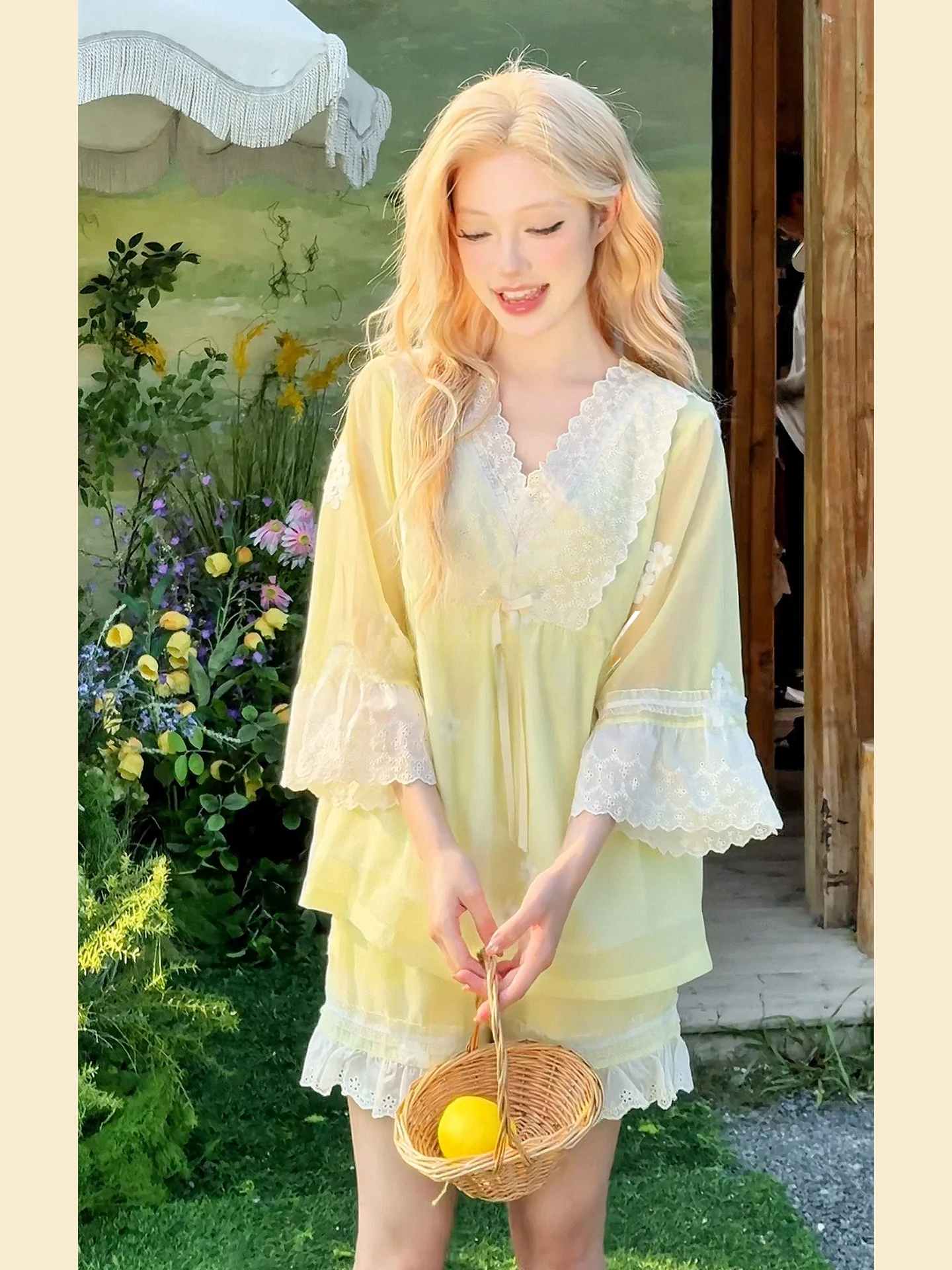 bananagirl-abbigliamento-da-notte-per-donna-set-leggero-per-casa-e-esterno-stile-principessa-novita-primavera-estate-in-poliestere