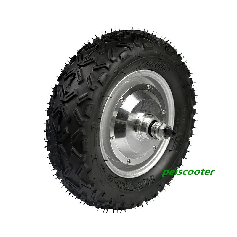 10 inch 10x4.0-6 Tyre Dual axles Torque Brushless Gear Scooter Robot Hub Motor phub-10rx