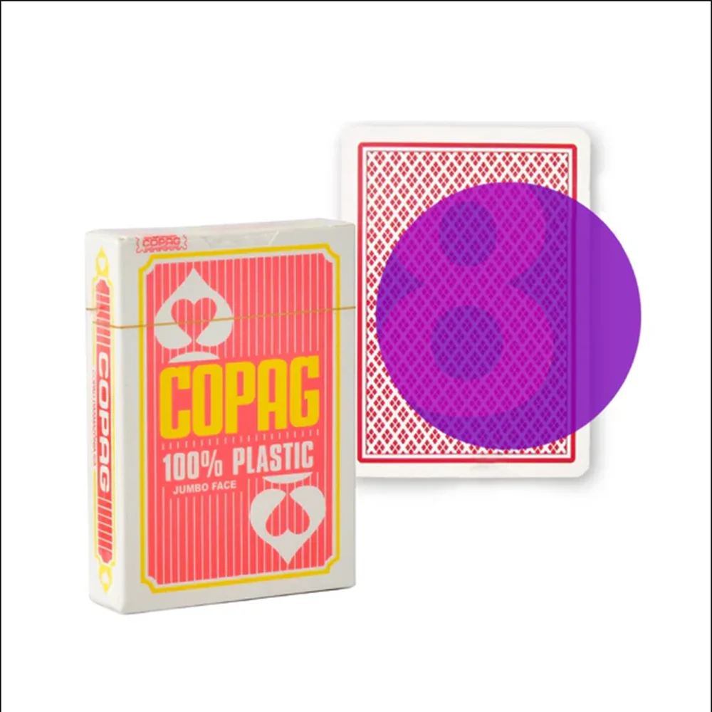 Copag Jumbo Face Plastic Marked Playing Cards For Perspective Glasses & Infrared Contact Lenses