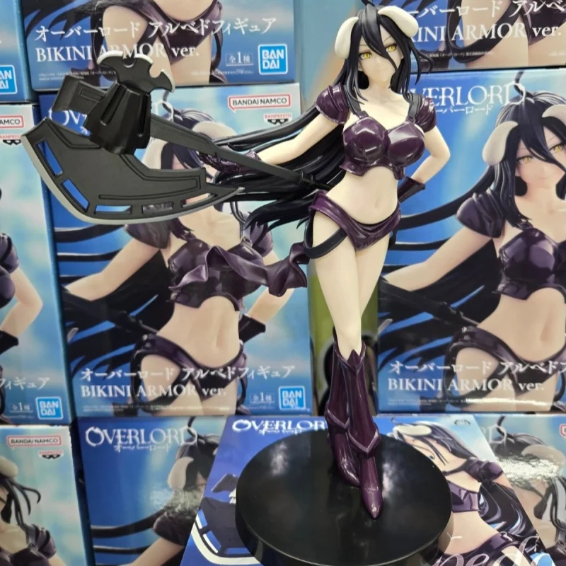 

Оригинальные коллекционные куклы-бикини Banda Overlord 20 см Albedo, версия. В наличии Черная модель аниме-фигурки на складе