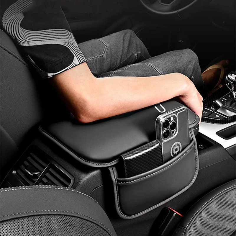For BYD Seagyll V2l Dolphin mini Atto3 Dmi Car Armrest Box Height Pad Sponge Armrest Box Middle Phone Card Bag Storage Bag - Image 3