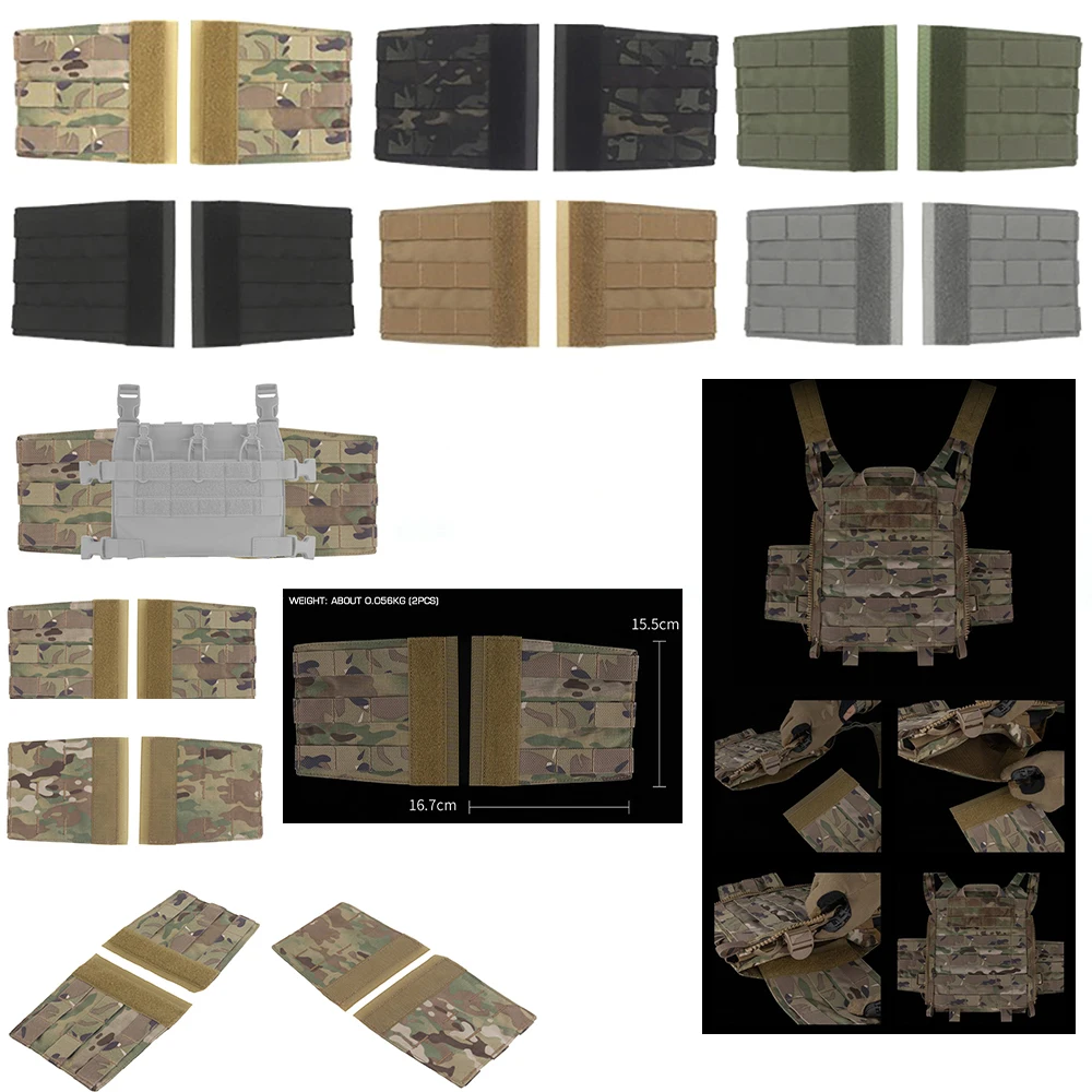 

NEWTactical R Series MOLLE Side Plate SET Magazine Pouches Holder Hook&loop Hunting Vest Chest Rig Equipment Airsoft Accessories