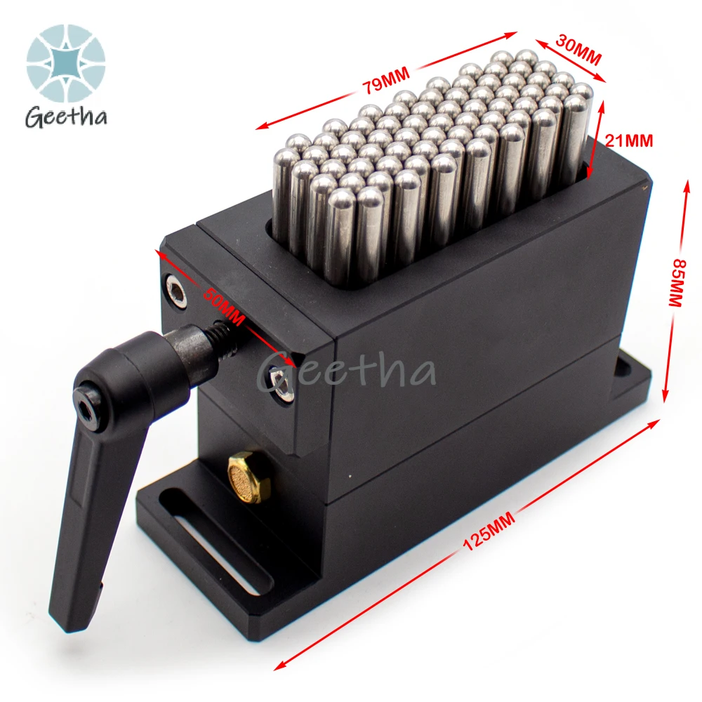 Flexible Fixture Laser Marking Universal Fixture Adaptive Elastic Pin Head Aviation Aluminum 30*79mm