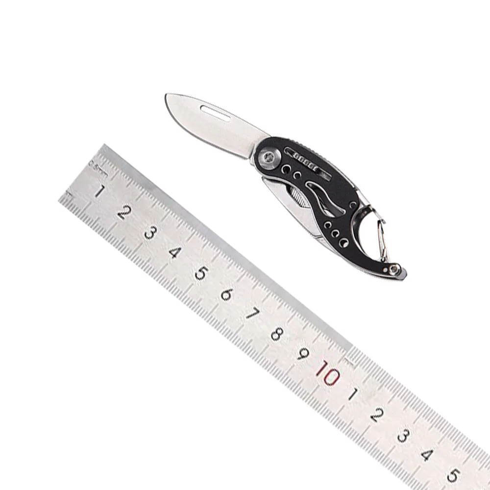 Imagem -06 - Mini Bolso Suíço Chaveiro Faca 3cr13mov Bolso Jackknife Box Cutter Multitool Gadgets de Sobrevivência ao ar Livre Bonito Camping Edc