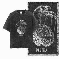 ZG Cool Printed Cotton Acid Washed Exclusive Graphic Unisex T Shirt Cool Vintage Streetwear Men Tshirts Big Size Tee for men