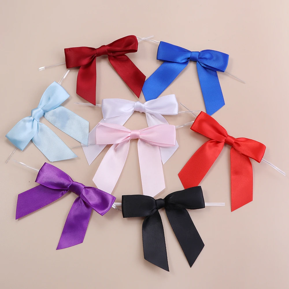 10–50 Stück bunte Twist-Tie-Schleifen aus Satinband für Lebensmittel, Geschenkverpackungen, Versiegelung, DIY, Hochzeit, Weihnachten, Party-Dekoration – Detail 7