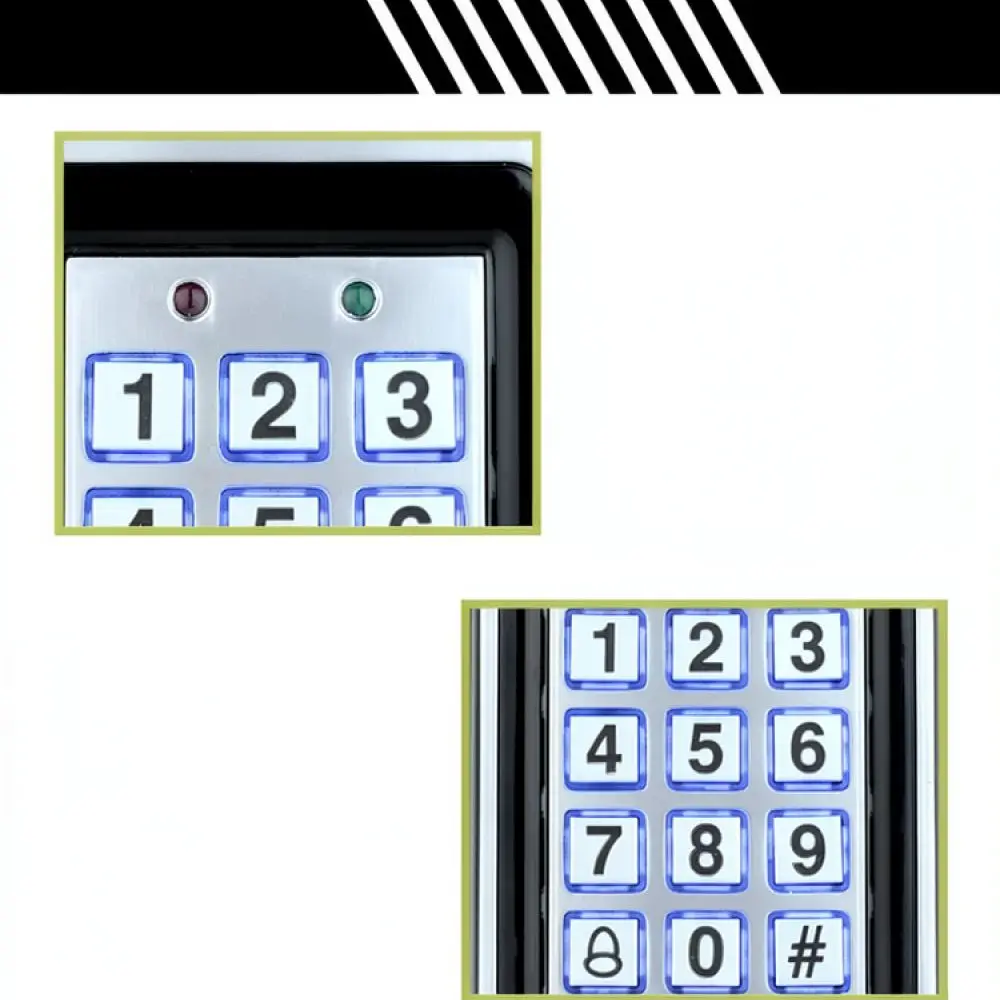 Metal RFID Access Control Reader Keypad 125KHz ID Card Password Door Entry System For Residential Security Use
