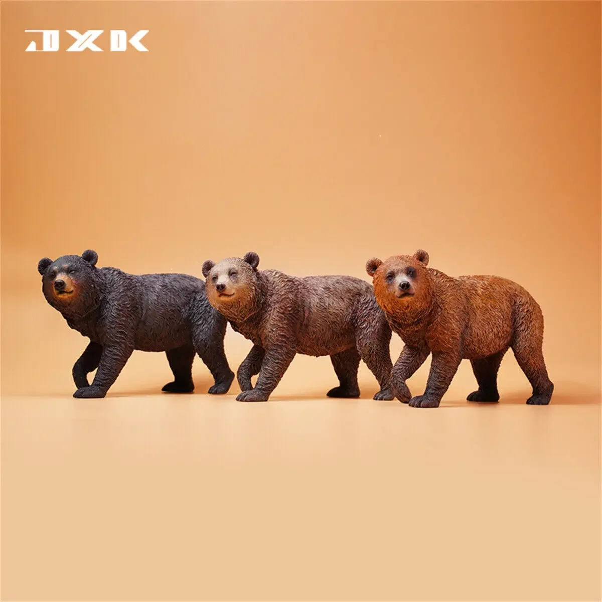 JXK 1/6 Little Brown Bear Model Animal Funny Figure Scene Accessory Photography Props Kids Toy Gift Soldier Decoration