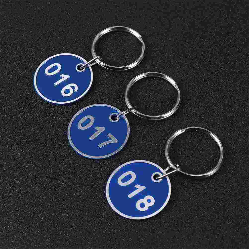 Numbered Metal Key Ring: 1 30 Key Stainless Steel ID Tags Numbers for Dormitory House Lockers Keys Organizing Sorting