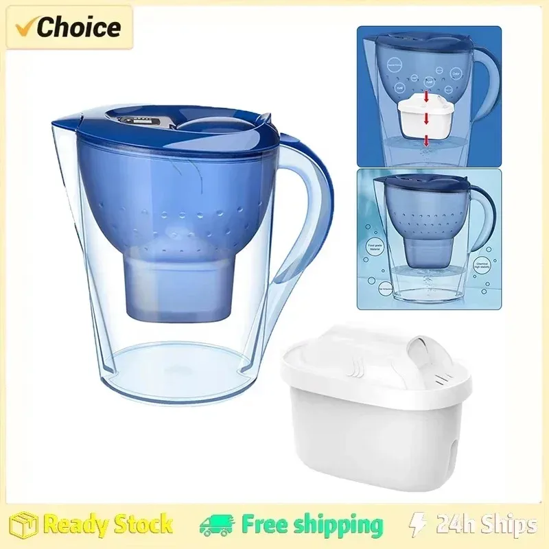 3.5L Capacity Home Water Filter Pot Activated Carbon Water Purifier Purify Water Quality With Filtration Device