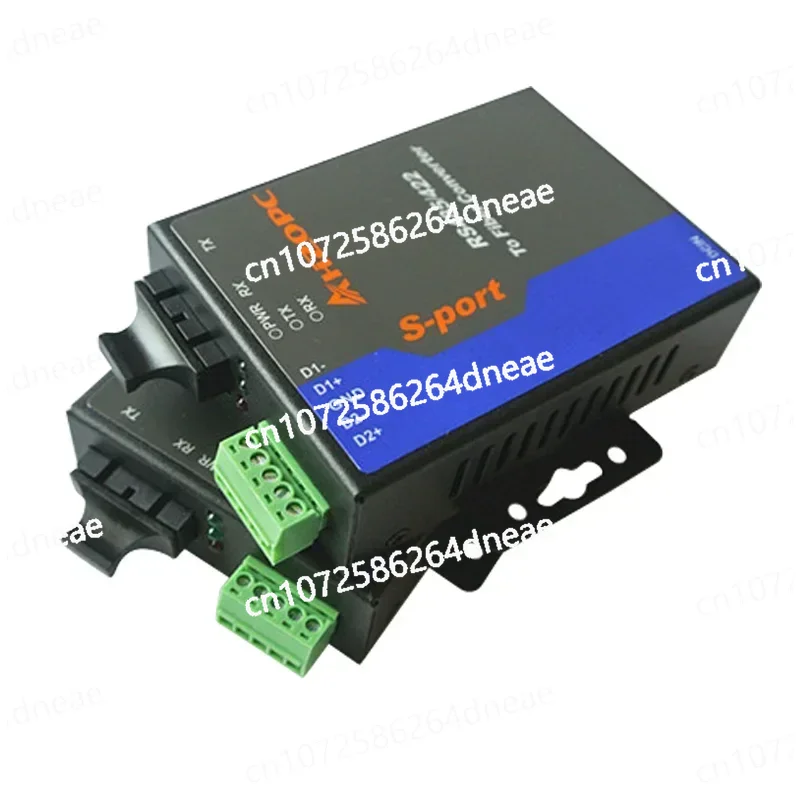 1 pair Industrial grade 2 Way RS485 Optical Fiber Converter 485 Optical Cat 485 Transceiver MODBUS to Optical Fiber