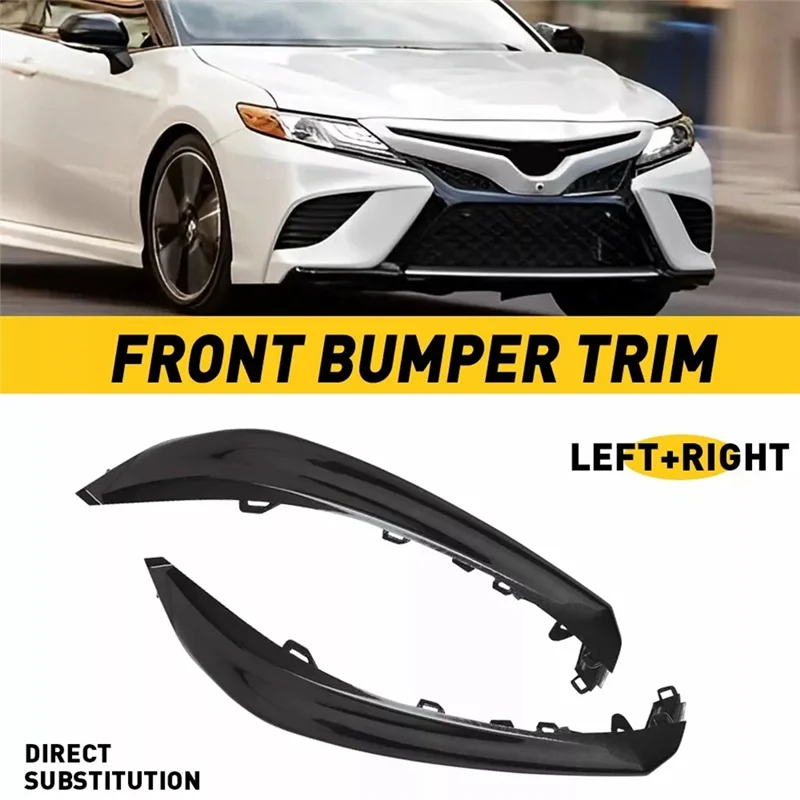 A93E-cubierta de moldura de rejilla de tira embellecedora inferior de parachoques delantero para Toyota Camry SE/XSE EAH 2018-2020