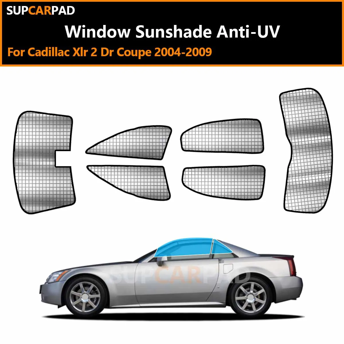 

For Cadillac Xlr 2 Dr Coupe 2004-2009 Custom Car Window Sunshade Anti-UV Car Sun Window Visors Sunshade Covers Accessories