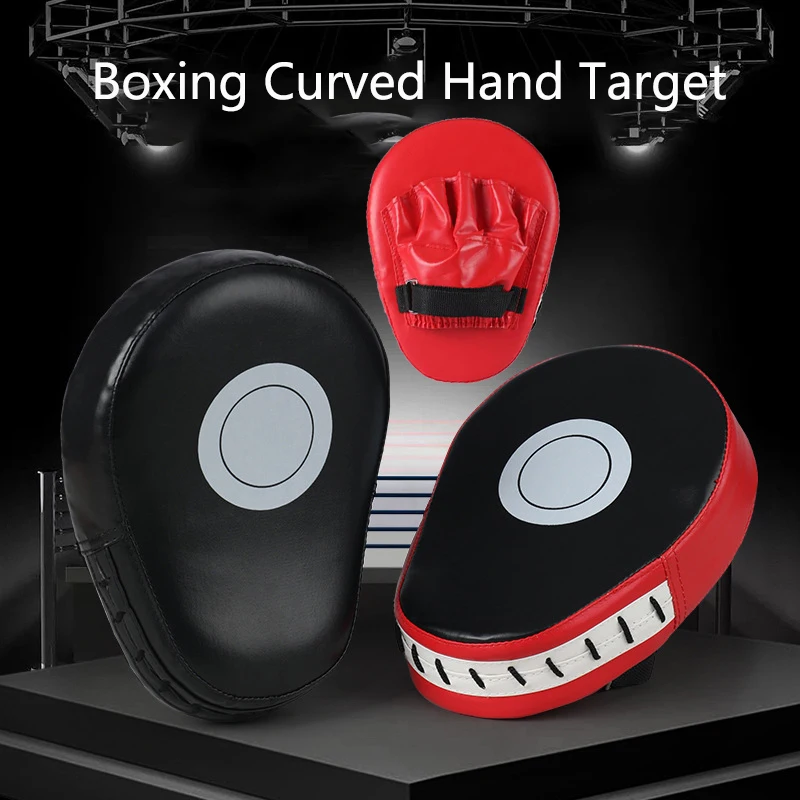 

Boxing Curved Hand Target ,Children's Muay Thai, Taekwondo, Sanda Training Equipment ,PU Leather Karate Kick Pads Foot Target