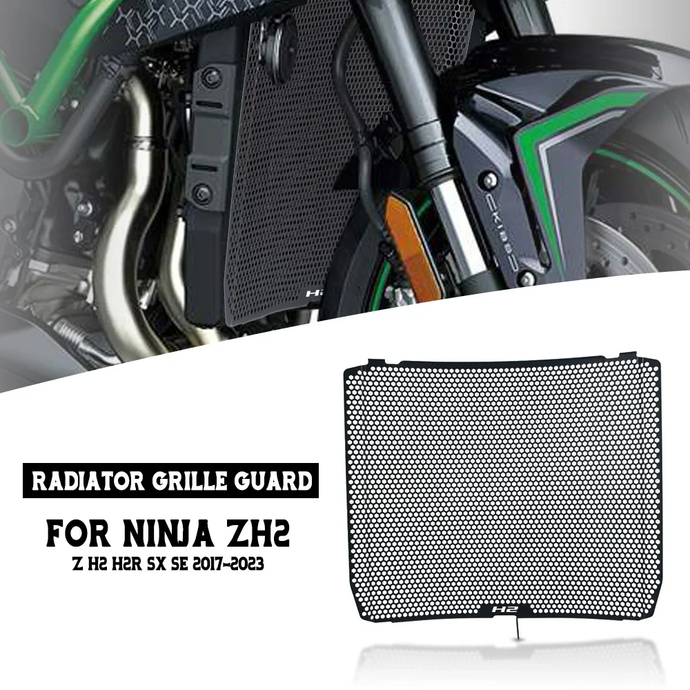 

H2SX H2 R Radiator Guard Protector Grille Grill Cover For KAWASAKI Ninja ZH2 Z H2 H2R SX SE 2017 2018 2019 2020 2021 2022 2023