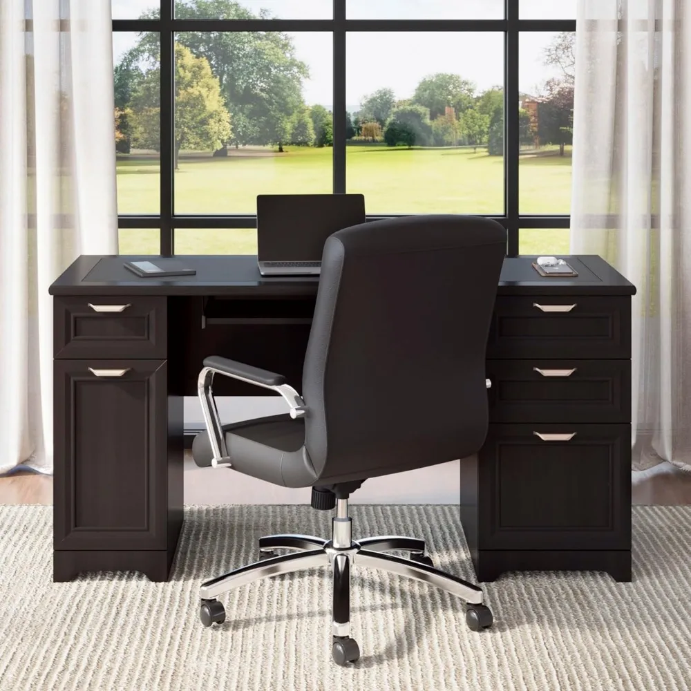 

Magellan 59"W Manager's Computer Desk, Espresso